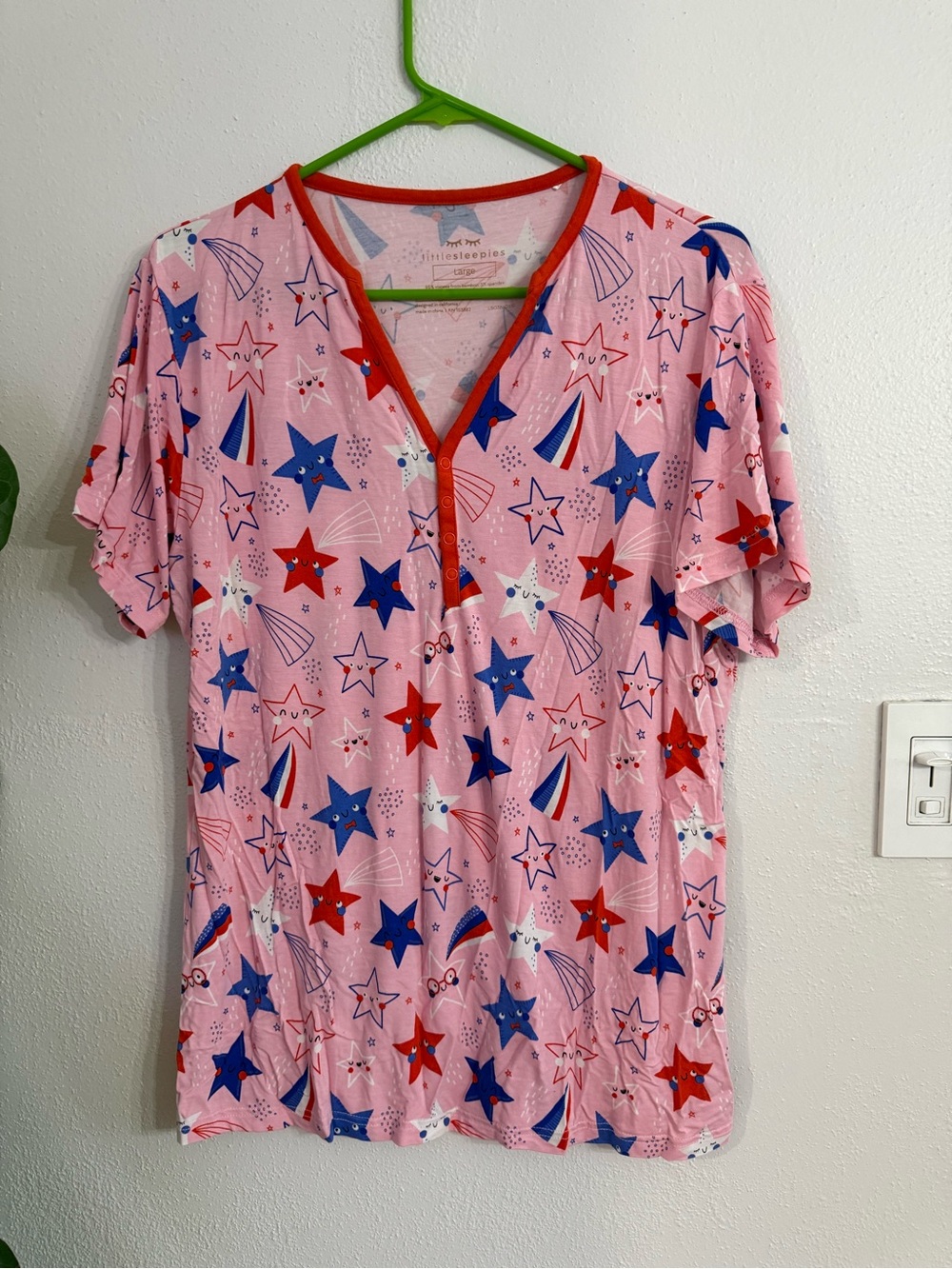 Little Sleepies Pink Stars and Stripes